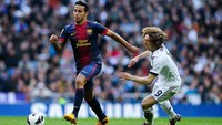 Produk La Masia, Thiago Alcantara digadang-gadang punya masa depan cerah di Barca. Ia dilepas ke Bayern Munich, yang ditangani Pep Guardiola, pada musim panas 2013. (Foto: David Ramos/Getty Images)