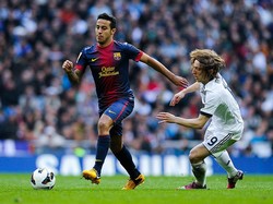 Produk La Masia, Thiago Alcantara digadang-gadang punya masa depan cerah di Barca. Ia dilepas ke Bayern Munich, yang ditangani Pep Guardiola, pada musim panas 2013. (Foto: David Ramos/Getty Images)