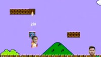 Begini potongan video pendek berisikan olahan digital Neymar yang beraksi bak Super Mario. Ada kotak-kotak uang bergambarkan PSG dan sosok-sosok dari Barcelona seperti Lionel Messi. (Foto: Twitter @RMadridSite)