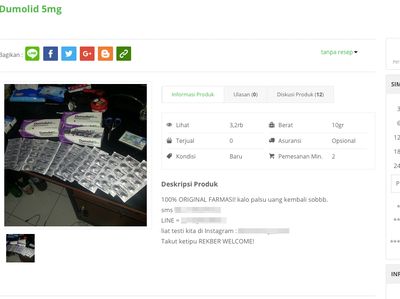 Waduh, Obat Keras Dumolid Banyak Dijual Online!