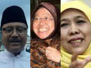 Survei Charta Politika: Gus Ipul, Risma, dan Khofifah Terkuat di Jatim