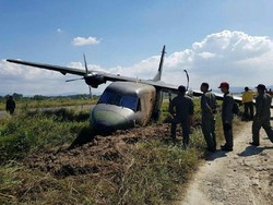 Pesawat TNI AD Tergelincir di Bandung, Tak Ada Korban Jiwa