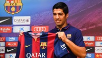 Luis Suarez adalah salah satu pembelian awal Barcelona di era Bartomeu. Ia direkrut dari Liverpool dengan tebusan 82,3 juta euro pada tahun 2014. (Foto: David Ramos/Getty Images)