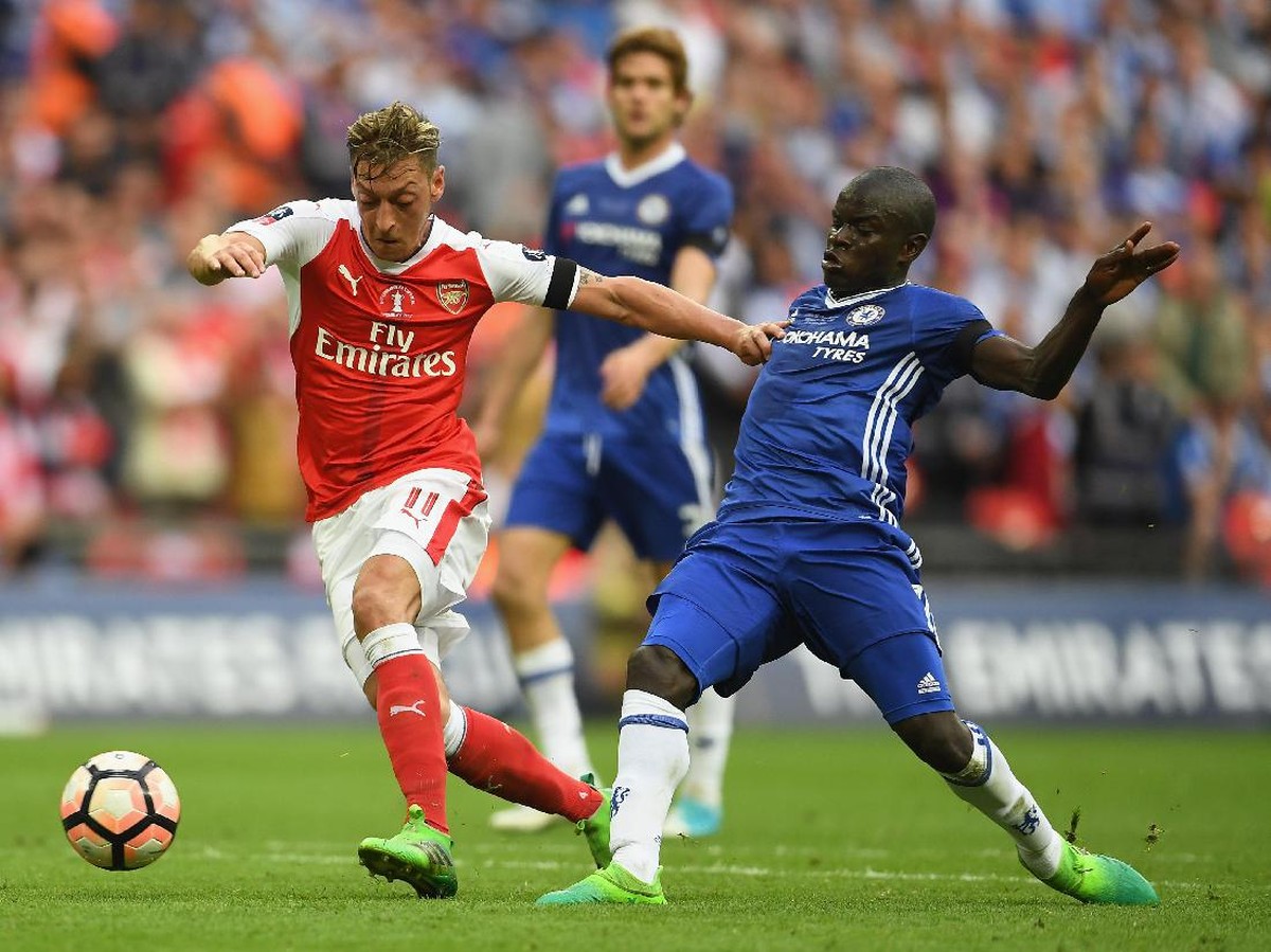 Arsenal ve Chelsea di laga final Piala FA 2017 (Laurence Griffiths/Getty Images)