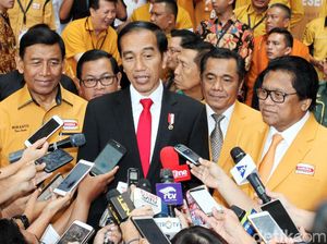 Jokowi Hadiri Rapimnas Partai Hanura