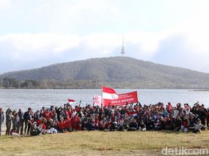 Meriahnya Agustusan WNI Canberra di Danau Burley Griffin