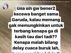 Disoal Vanessa Angel, Garuda Delay karena Masalah Teknis