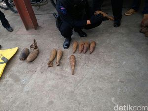 Polisi Amankan 10 Granat Aktif di Kawasan Industri Tangerang