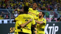 Dortmund lebih dulu unggul lewat Christian Pulisic di menit ke-12, menyusul kesalahan pertahanan Bayern. (Foto: Reuters)