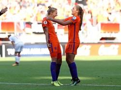 Vivianne Miedema menjadi bintang Timnas Belanda dengan dua gol yang dia buat. (Foto: REUTERS/Yves Herman)