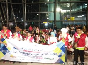 Peserta Lomba Matematika Tiba di RI, Termasuk Putra Kapolda Metro