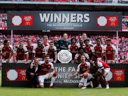 2. Arsenal juga pernah 15 kali berjaya pada Charity/Community Shield dari 22 penampilan. The Gunners kali terakhir menang pada tahun 2017 lalu lewat kemenangan adu penalti atas Chelsea. (Foto: Andrew Couldridge/Action Images via Reuters)