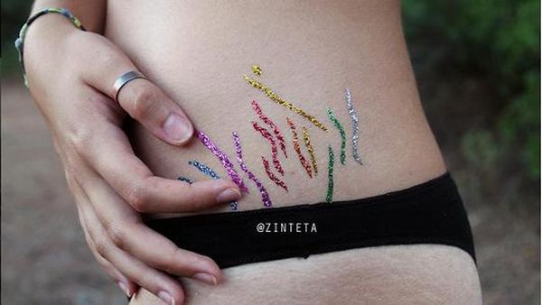 Foto: Ketika Stretch Mark Para Bunda Terlihat Indah dan Cantik