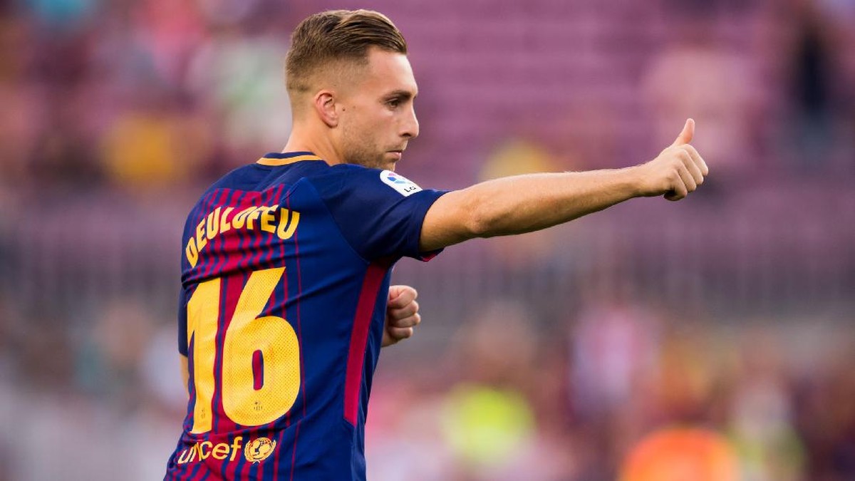 Gerard Deulofeu dengan seragam Barcelona (Foto: Alex Caparros/Getty Images)