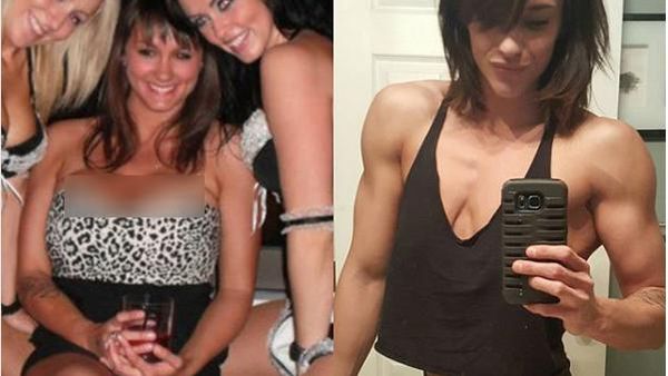 Foto Transformasi Mengecilkan Payudara Hanya dengan Olahraga