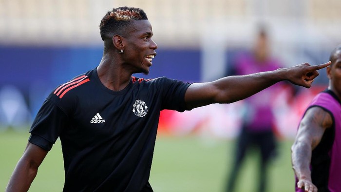 Soccer Football - Manchester United Training - Skopje, Macedonia - August 7, 2017   Manchester Uniteds Paul Pogba during training   REUTERS/Peter Cziborra