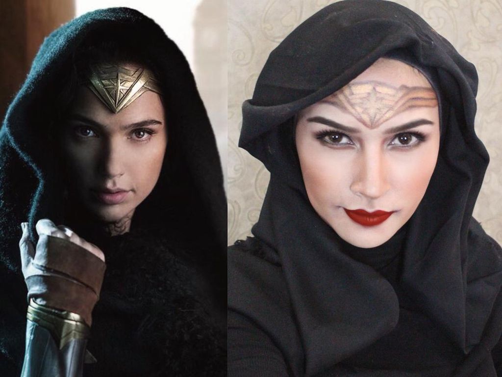 Dandan Ala Wonder Woman, Hijabers Bandung Disebut Gal Gadot-nya Indonesia