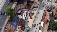 Foto : Pembangunan MRT Dukuh Atas Terus Digenjot