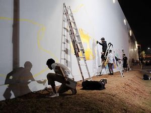 Lagi, RPTRA Kalijodo Dipercantik dengan Mural dan Grafiti Lagi, RPTRA Kalijodo Dipercantik dengan Mural dan Grafiti