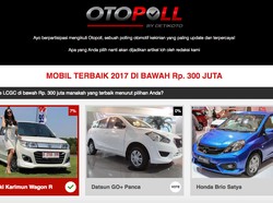 Polling: Mana Mobil Berharga Rp 300 Juta yang Paling Keren?