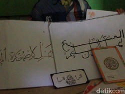 Bocah Pengidap Tumor Ganas di Bandung Senang Menggambar Kaligrafi