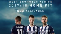 West Bromwich Albion menggunakan kombinasi warna klasik dengan kombinasi biru dan putih di jersey kandang (Foto: wbashop.co.uk)