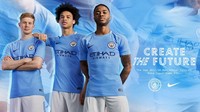 Beginilah jersey kandang Manchester City untuk musim 2017/2018, terinspirasi jersey yang mengiringi perjalanan mereka menjuarai liga musim 1967/1968. (Foto: mancity.com)
