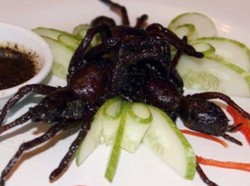Kriuk Tarantula Goreng dan Gurih Cakar Buaya, Makanan Paling Aneh di Dunia (1)