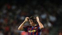 Zlatan Ibrahimovic datang ke Barcelona pada musim panas 2009. Meski punya statistik mentereng di Juventus dan Inter Milan, Ibra, yang dibeli seharga 59 juta pound sterling, tak terlalu mengilap di Camp Nou. (Foto: Alex Caparros / Getty Images)