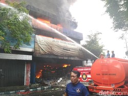 Korsleting, Lima Ruko di Tulungagung Terbakar