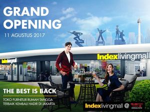 Hari Ini Ritel Perabot Rumah Tangga Index Living Mall Hadir di Jakarta