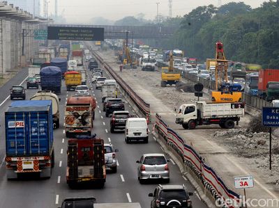 Foto: Tol Jakarta-Cikampek Layang Mulai Dibangun