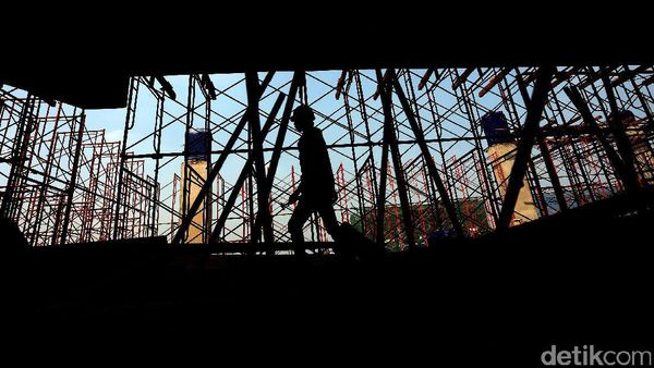 Foto : Pembangunan Depo MRT Lebak Bulus Capai 56%