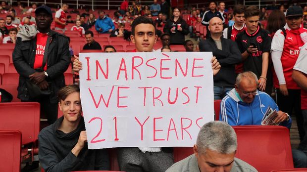 Arsene Wenger sudah menangani Arsenal lebih dari 20 tahun.