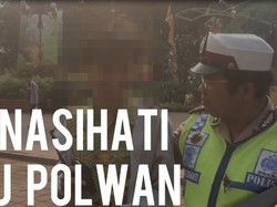 Dua Sejoli Kena Tilang Diceramahi Bu Polwan
