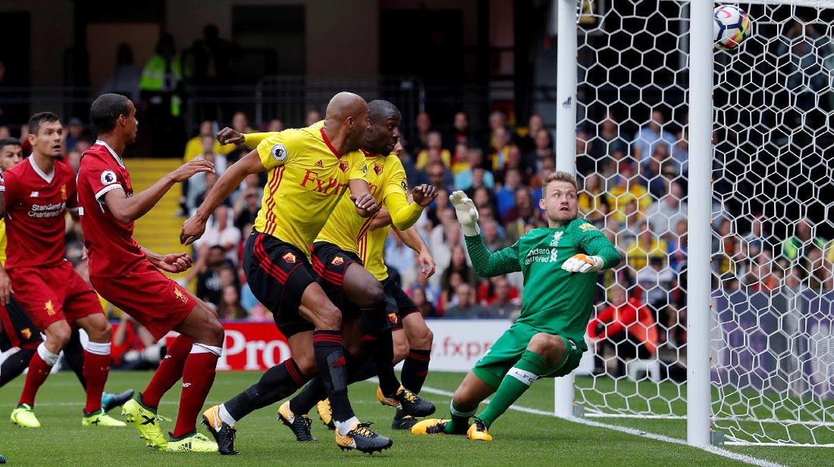 Laga Watford melawan Liverpool di Liga Inggris 2017/2018 (Foto: Andrew Couldridge/Reuters)