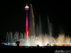 Spesial Pemilu, Monas Gelar Air Mancur Menari Malam Ini
