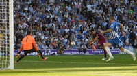Sergio Aguero - 7 gol dalam laga pekan pertama Premier League. Foto: Hannah McKay/Reuters