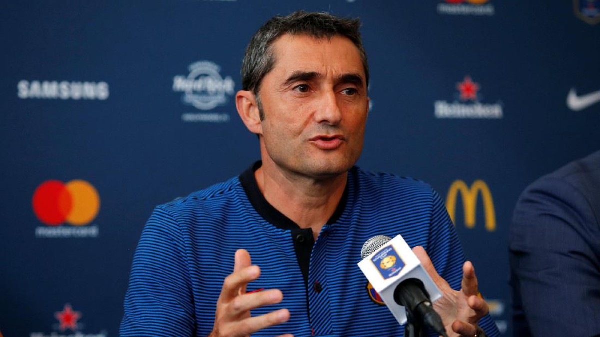 Pelatih Barce Ernesto Valverde (Foto: REUTERS/Mike Segar)