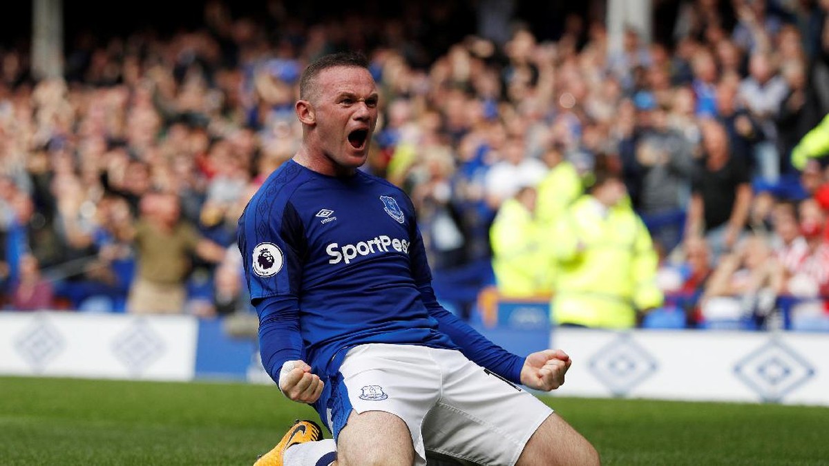 Wayne Rooney bersinar lagi di Everton (Lee Smith/REUTERS)