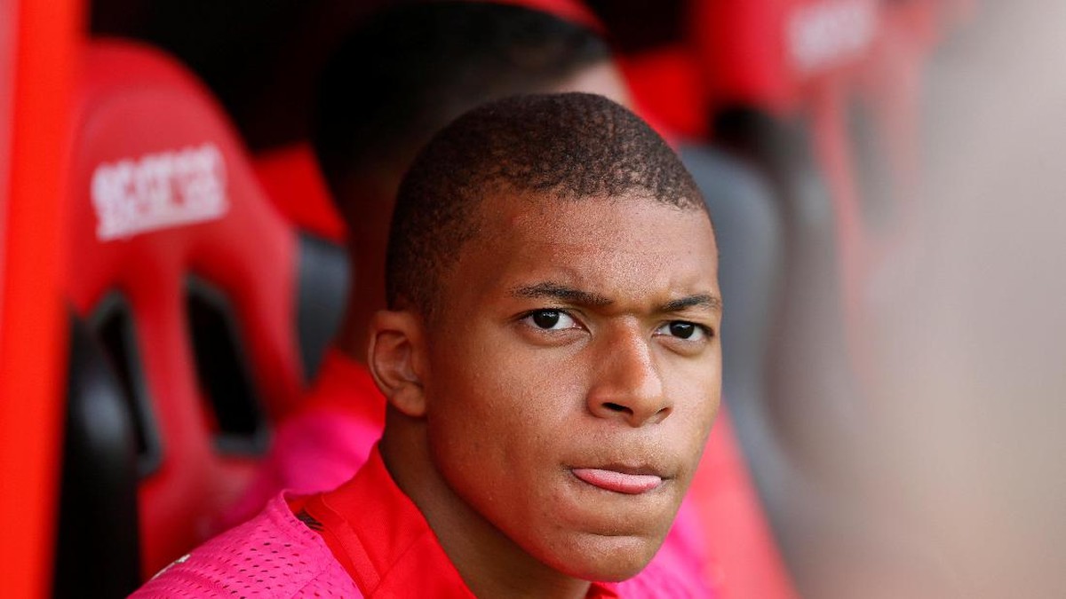 Penyerang AS Monaco Kylian Mbappe (Robert Pratta/REUTERS)