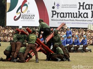 Melihat Gelar Atraksi Pramuka di Raimuna Nasional IX