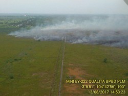 Cuaca Panas, Hari Ini Muncul 11 Titik Api di Riau