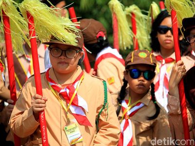 Ribuan Pelajar Berkebutuhan Khusus Ikuti Hari Pramuka di Sumedang