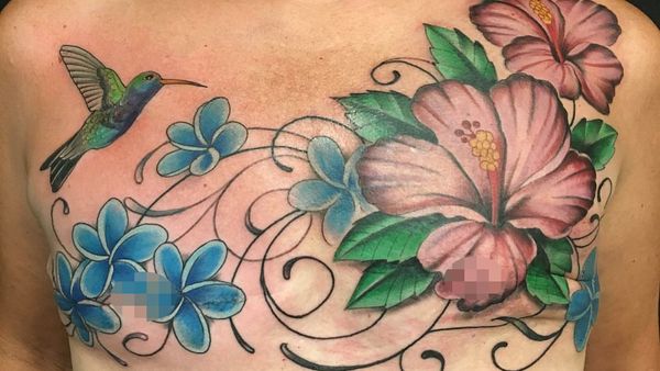 Indahnya Tato Mastektomi Menghiasi Payudara Para Penyintas Kanker