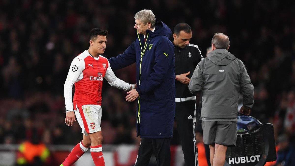 Arsene Wenger dan Alexis Sanchez (Shaun Botterill/Getty Images)
