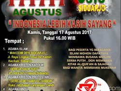 Empat Agama di Sidoarjo akan Ikuti Aksi Doa Bersama 171717