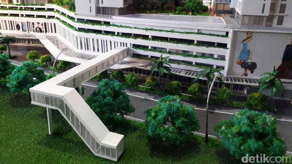 Foto: Keren! Ada Rusunami di Atas Stasiun