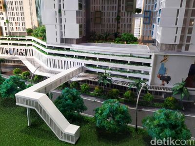 Foto: Keren! Ada Rusunami di Atas Stasiun