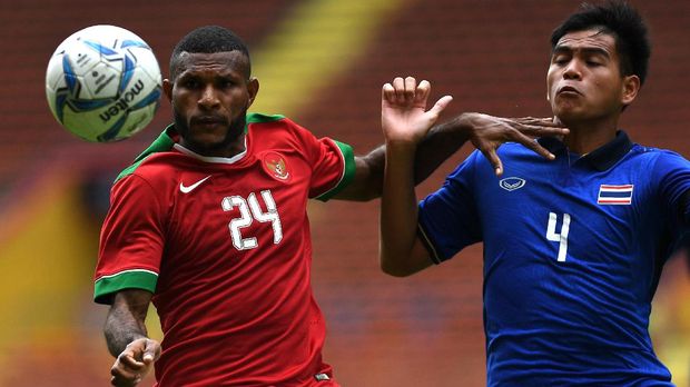 Marinus Wanewar kembali menjadi andalan di lini depan saat Indonesia vs Myanmar.